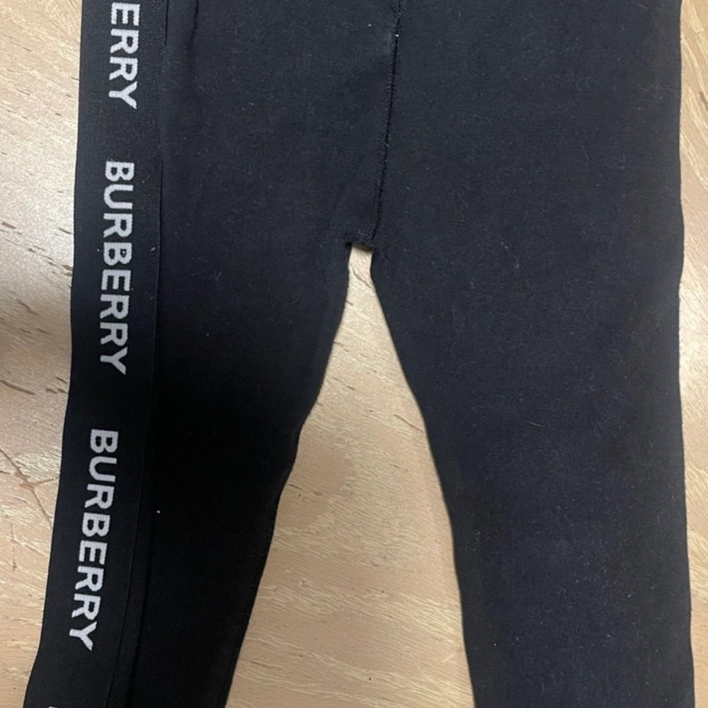 Authentic Burberry Kids Black Leggings